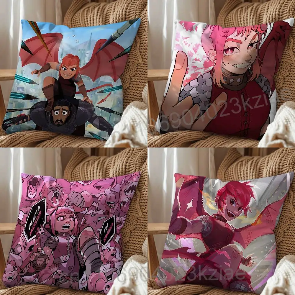 

I'm not a monster Ballister Nimona Cushion Cover Suitable For Sofa Car Bedroom Office Cushions Decorative Pillow Case