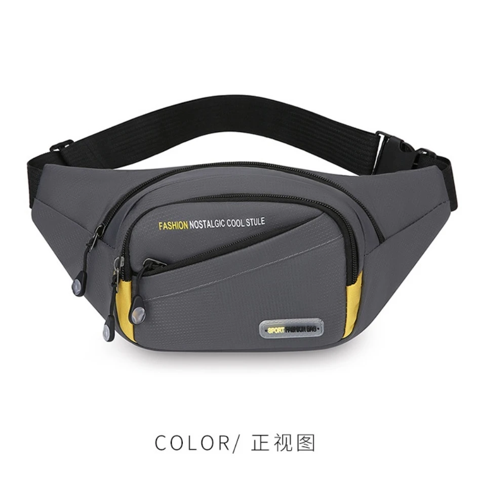 Multifunktionale Outdoor-Sport-Hüfttasche für Herren, große Kapazität, mehrschichtige Umhängetasche, verdickte modische Brusttasche – Detail 21