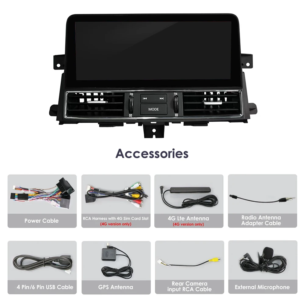 DSP CarPlay Android 14 Auto-Multimedia-Player Radio GPS-Navigation 4G WiFi Für Nissan Patrol Armada Y62 Infiniti QX80 2011-2022 – Detail 11