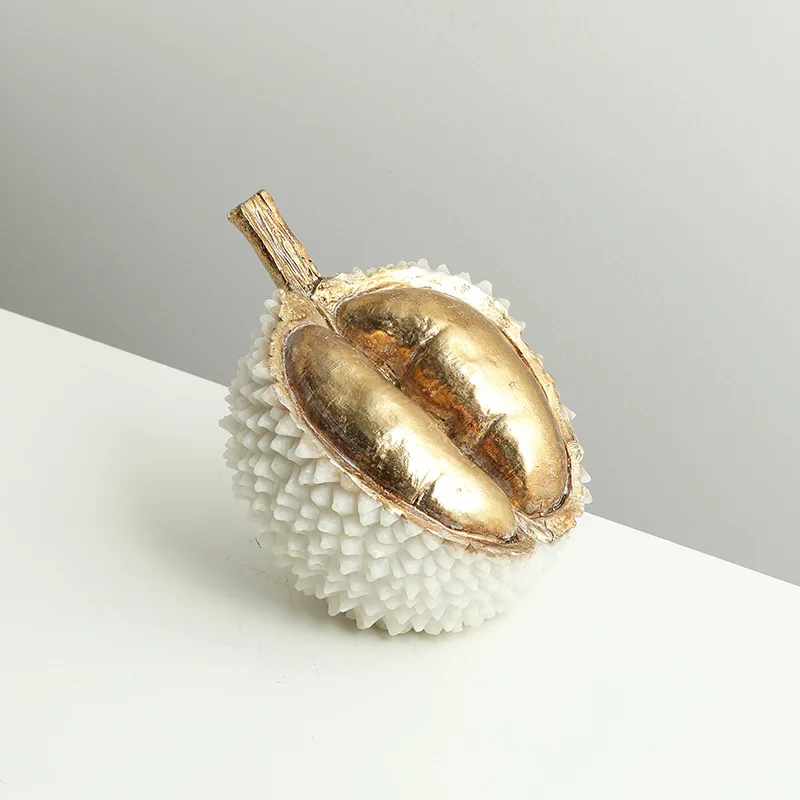 Creative Resin Durian Sculpture Ornaments Dining Room Living Room Office Desktop Display Crafts Birthday Gift Home Decoration