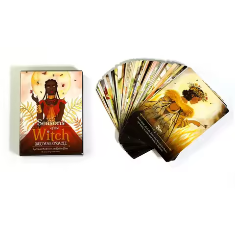 Seasons Of The Witch Beltane Oracle 44 Gilded Edge Cards Tarot Deck
