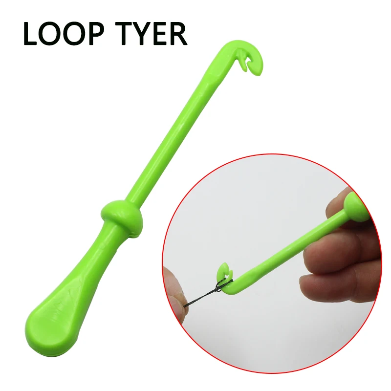 1PCS Karpervislijn Loop Typen Knoop Tool Hair Rig Gebonden Lijn Knooppunt en Disgorger Haak Lijn Loop voor Karpervissen Accessoires