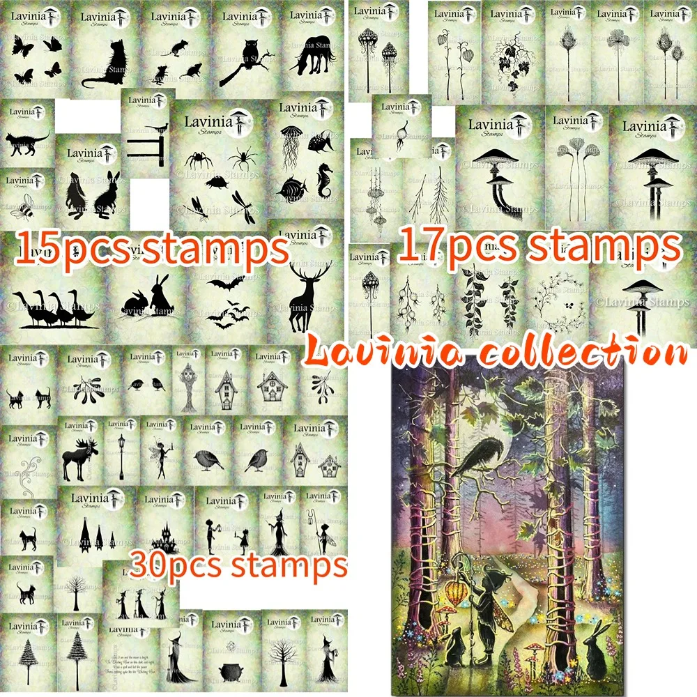 

2025 Lavinia collection crown clear silicone stamps for DIY scrapbooking craft supplies stamp photo album card making