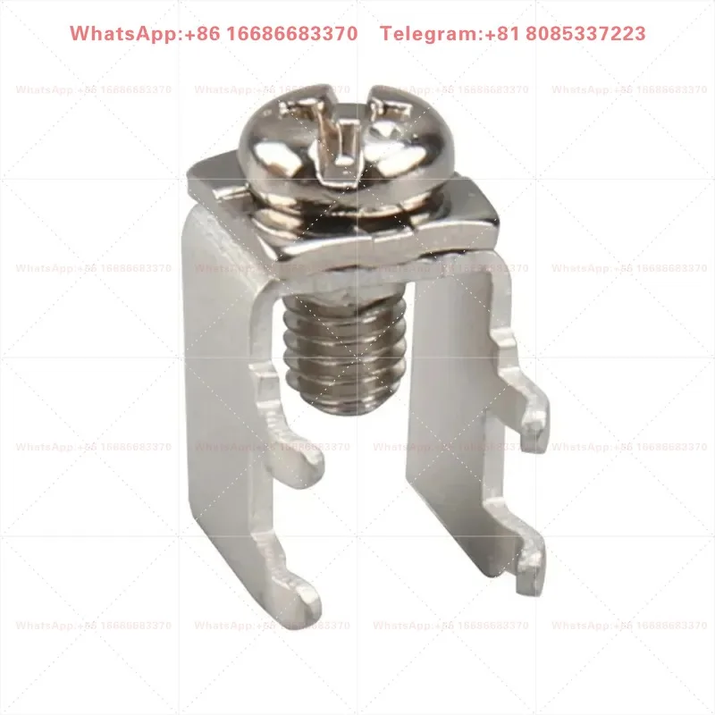 100PCS Circuit Board Solder Retaining Terminals M3 M4 Bent Post Screw Fixed PCB Conductive Connection Maintenance Components