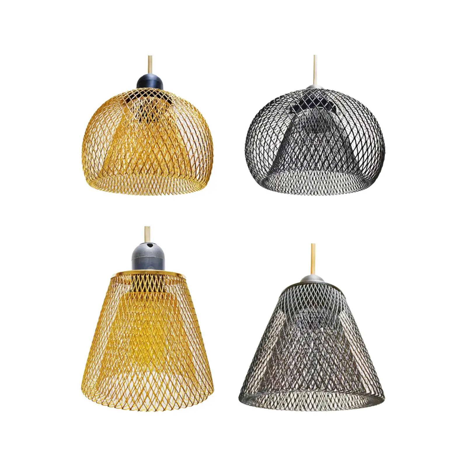 Iron Pendant Lamp Shade Retro Hanging Light Cover for Cafes Bedroom Bathroom