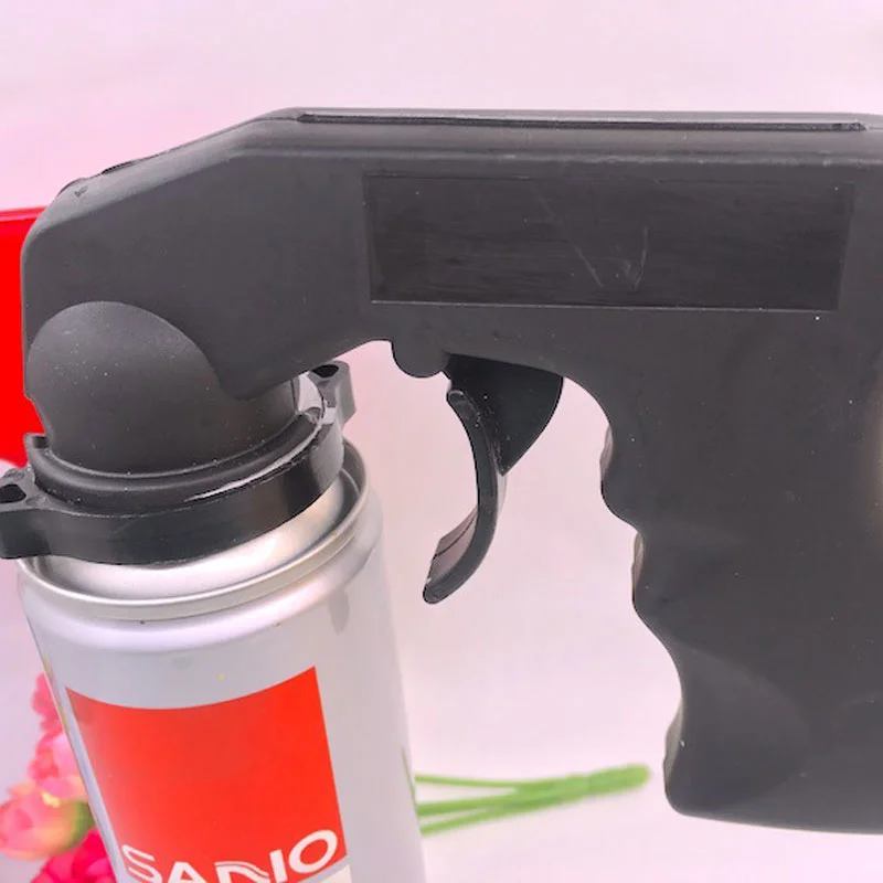 Spray Adaptor Paint Care Aerosol Spray Gun Handle with Full Grip Trigger Locking Collar Maintenance Repair Tool Car Paint Tool