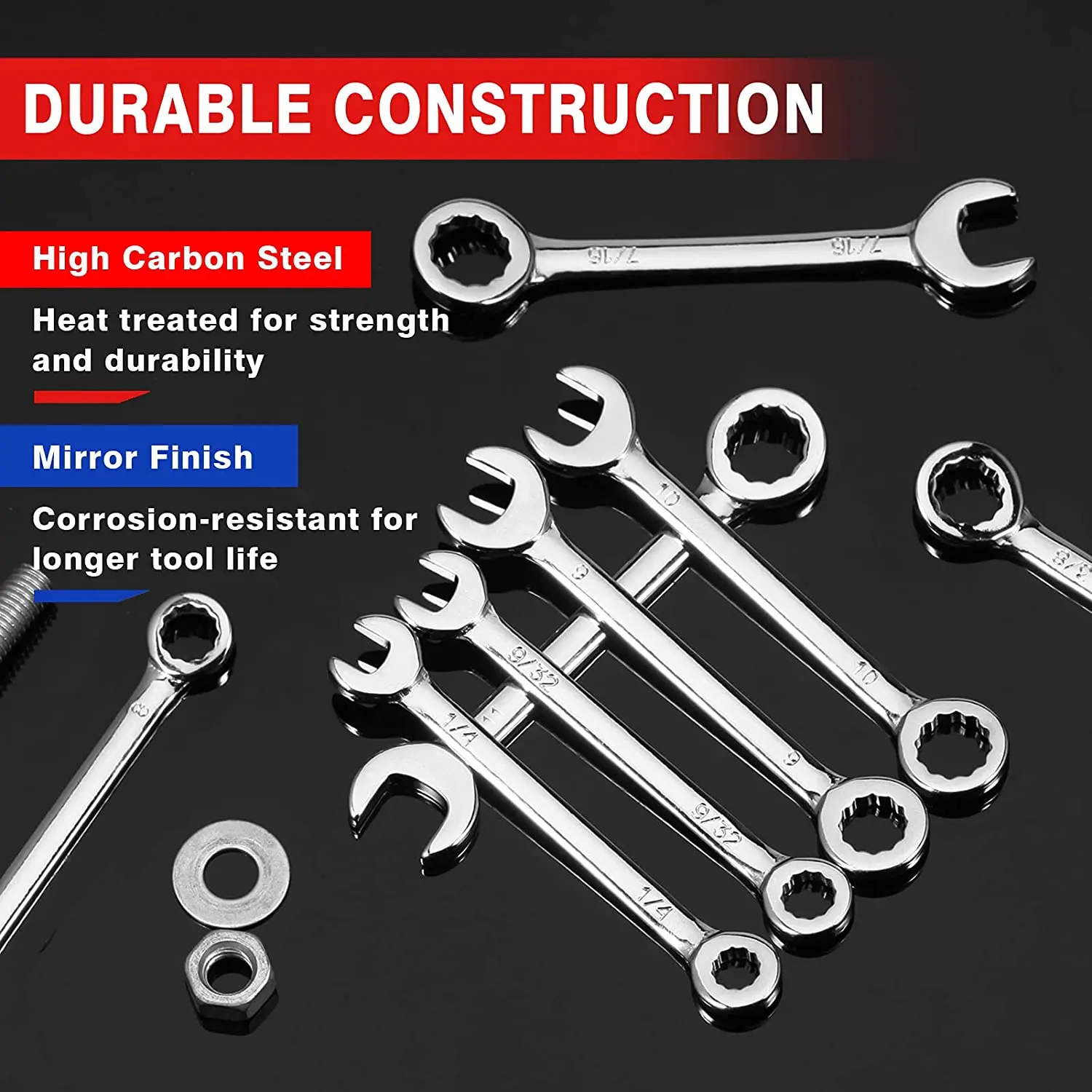 

Mini Wrench Set Metric or Inch Ignition Wrench Sets Open and Box End Wrench Set Small Wrench Set Combination Wrench Sets