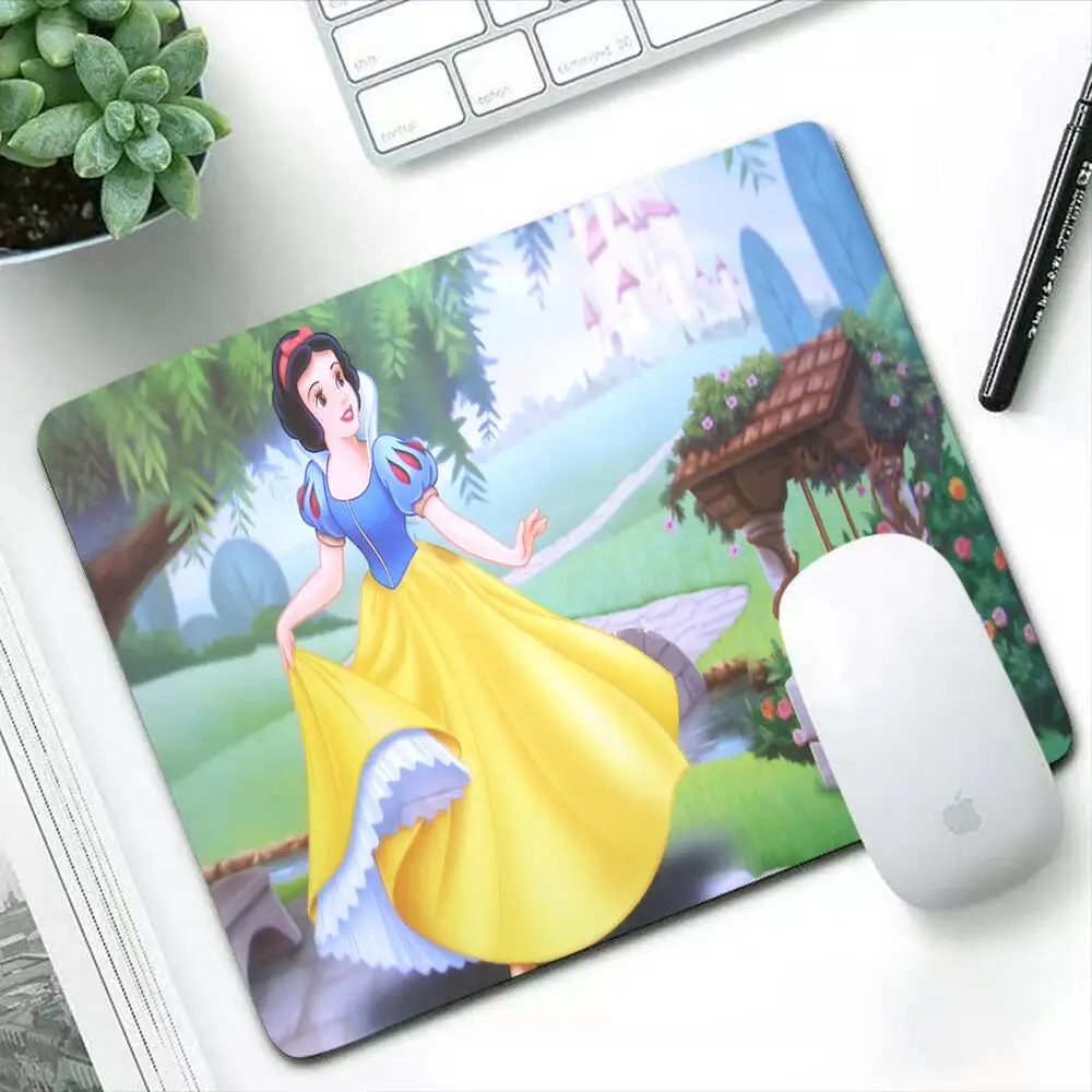 Snow White Mouse Pad Anime Kawaii Gaming Accessories Varmilo Keyboard Gamer Computer Desk Mat Small Mousepad