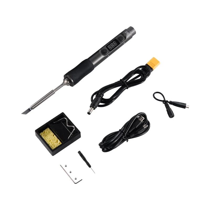 SEQURE D60B Pro Mini Electric Soldering Iron PD3.0 Lipo Powered Welding Pen For FPV Drone Outdoor Repair Work Tool