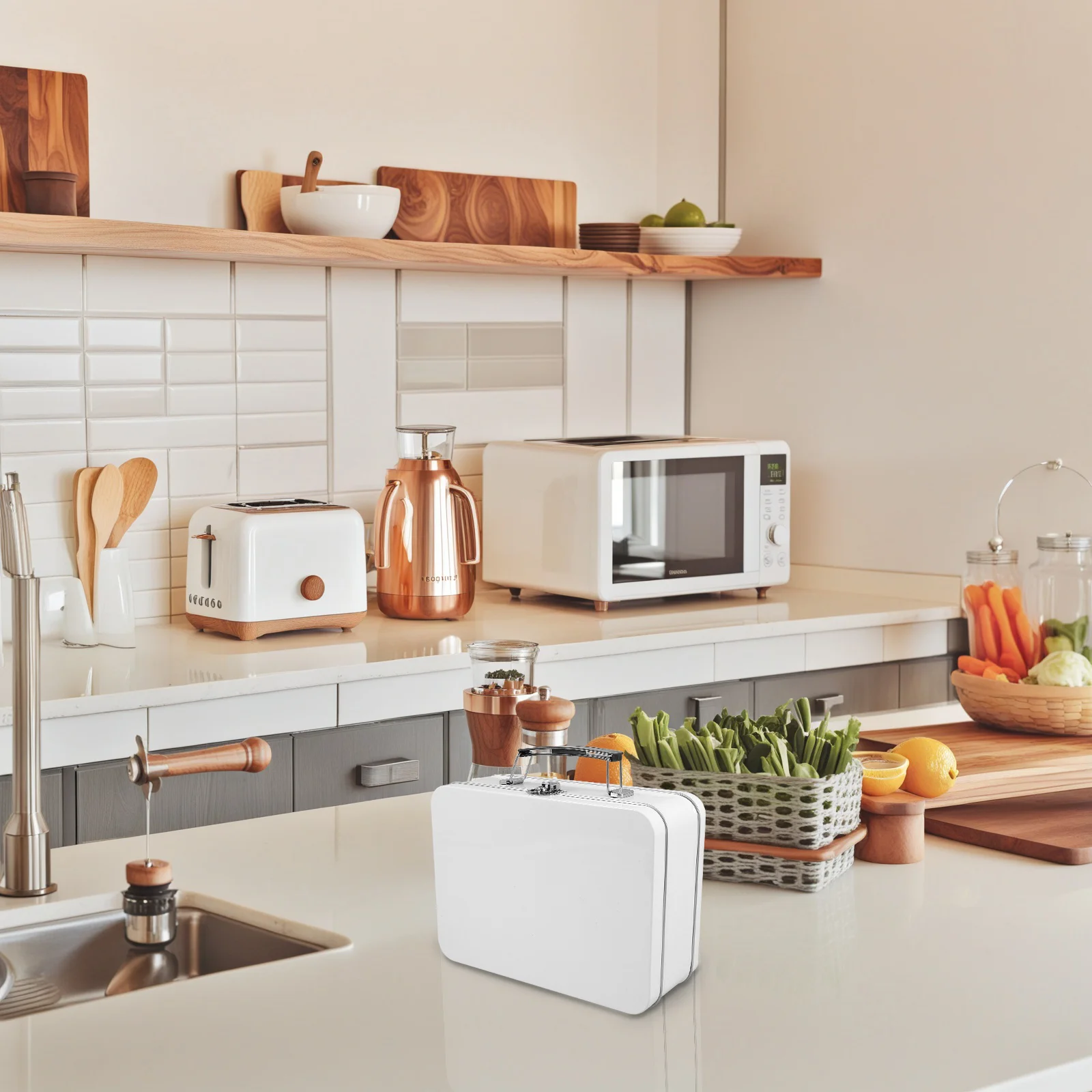 

Sturdy Tinplate Bento Lunch Box Reusable Metal Food Container Lid for Men Women Suitable for Daily Meals