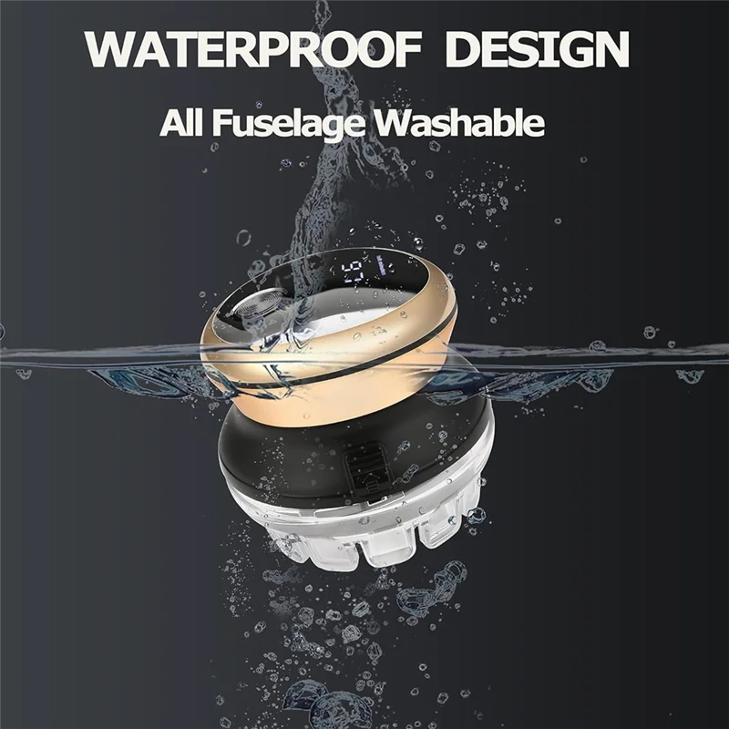 ماكينة قص الشعر الاحترافية ABRG للرجال ماكينة تشذيب الشعر الدائرية الأوتوماتيكية اللاسلكية مع شاشة LED