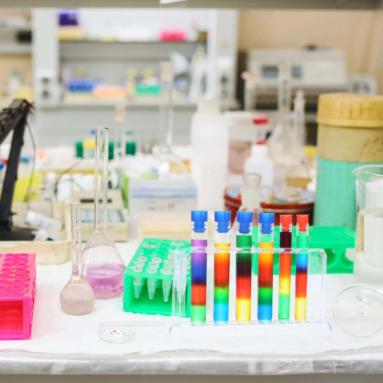 

2pcs Test Rack Kids Chemistry Experiment Lab Equipment Storage Organizer Rack For Tube Reusable Environmentally Friendly