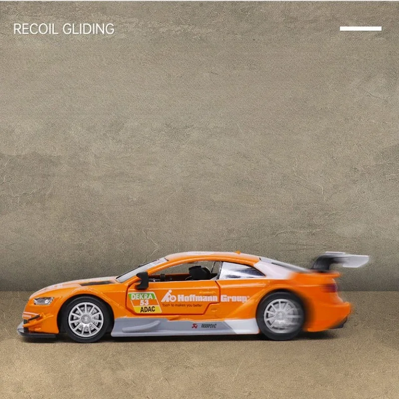 Modèle de voiture de course avec boîte d'affichage, Collection de Voiture miniatures, échelle de scène, Audi BMW DTM M6, ensemble de traction, 1/43