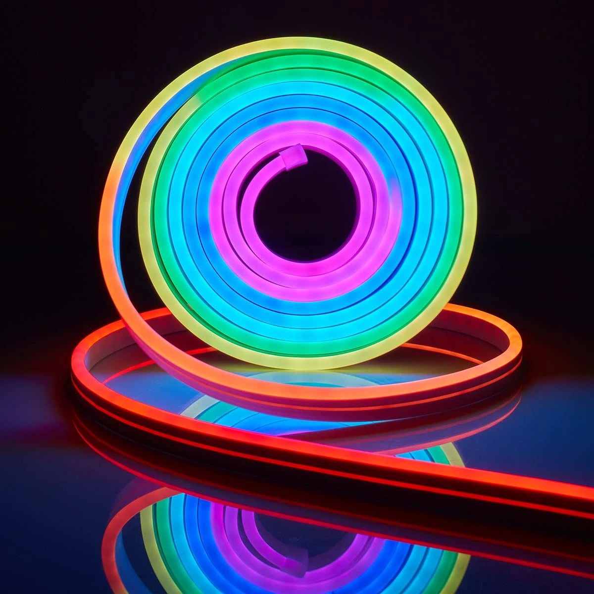 Neon Strip Light Bluetooth Neon Led Strip Lights Smart 1M 2M 3M 5M Waterproof RGBIC Flex Ribbon Led Tape Music Sync