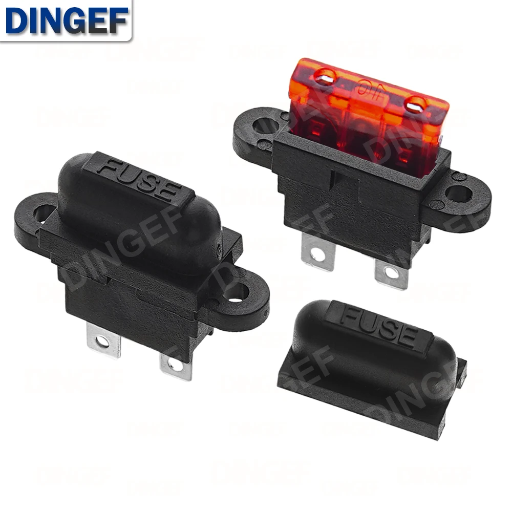 Porte-fusible central Standard pour voiture, bateau, camion, ATC ATO, lame 3A 5A 10A 15A 20A 25A 30A 35A 40A 50A, 5 pièces, étanche