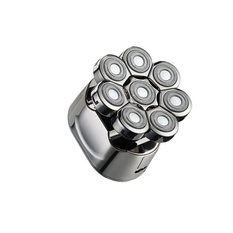 Maquinilla de afeitar eléctrica para hombres, 6 en 1 8D afeitadora de cabeza, húmeda y seca, Kit de aseo para hombres, recortadora eléctrica inalámbrica