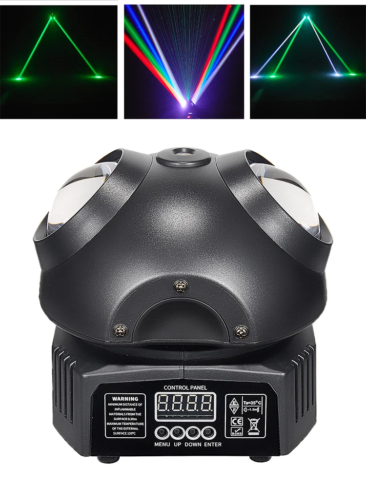 luz de palco 36w led palco mini feixe laser movendo a cabeca efeito luz controle dmx512 para bar discoteca casamento dj 01