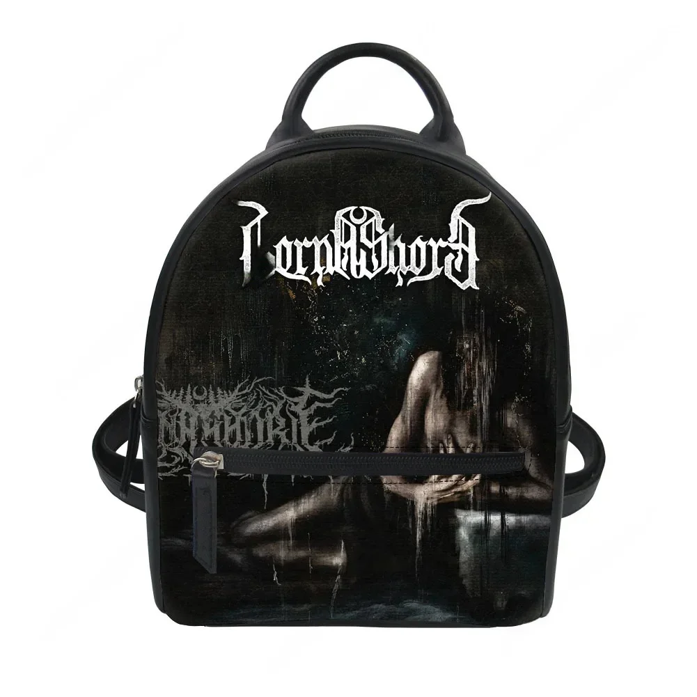 Lorna Shore Deathcore band Custom Backpack Purse Carter Schoolbags Double Shoulder Bag Mini Daypack Leather Travel Bag