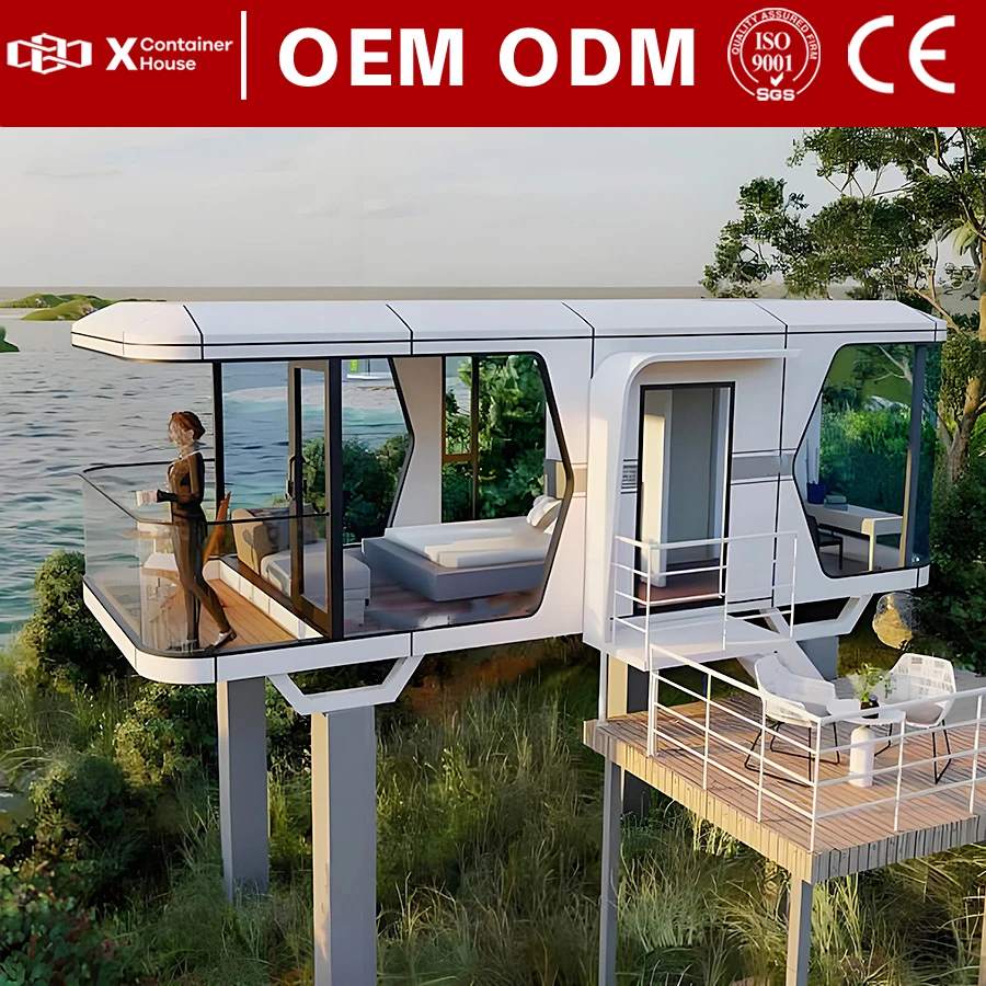 Space Home Pre Fab Homes Prefabricated House Mobile House Luxury Modular Container Office Building Apple Capsule Home Insulation