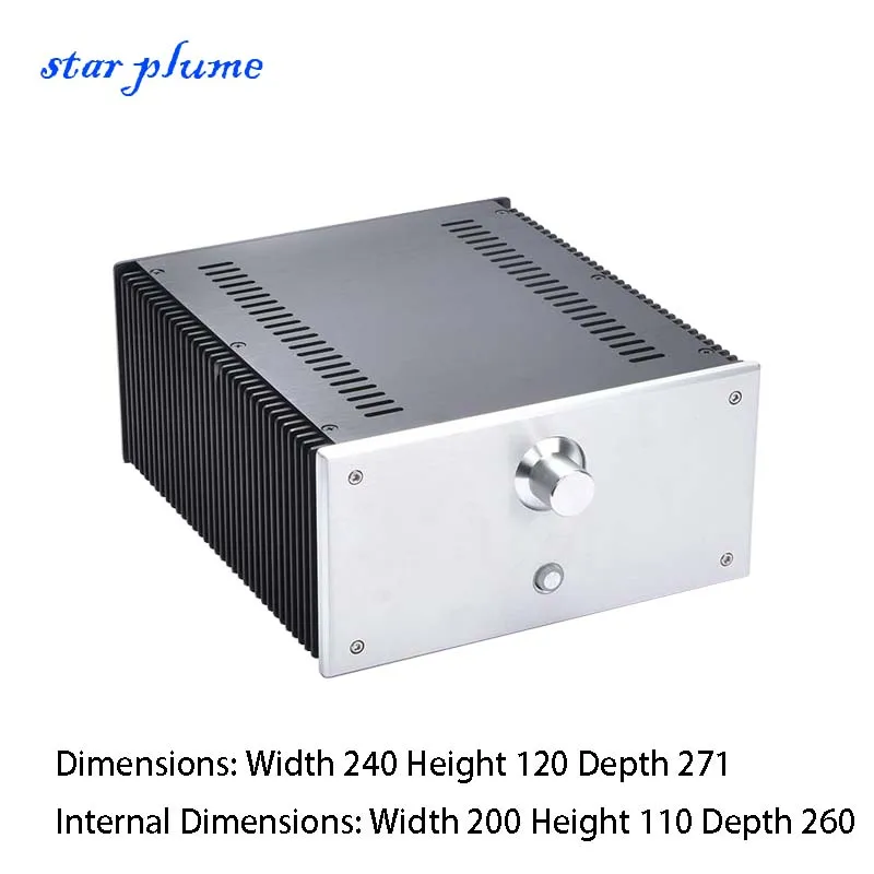 

240*120*271mm 2412B All Aluminum Amplifier Case Class A Preamplifier Chassis Vacuum Tube Amplifier Chassis Shell DIY Box