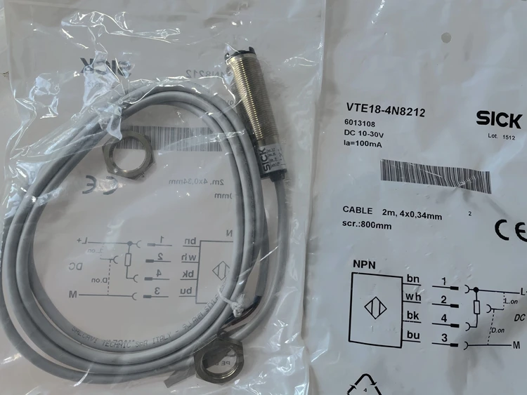 2025 Germany Schike SICK Diffuse Reflection Photoelectric Switch VTE18-4N8212 Item Number 6013108