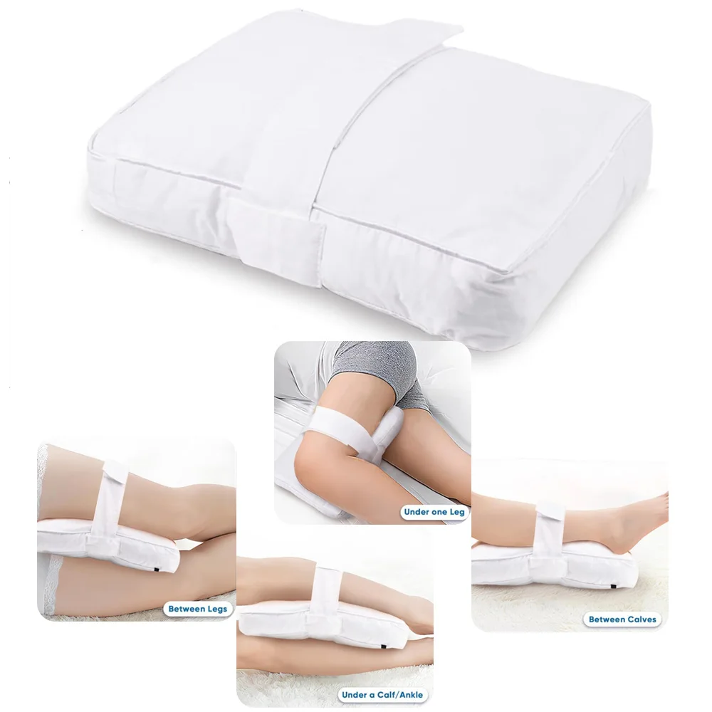 Memory Foam Single Leg Pillow, Knee Pillow For Side Sleepers, With Adjustable Straps, Leg Cushion Pad Suitable For Side Sleeping view 3