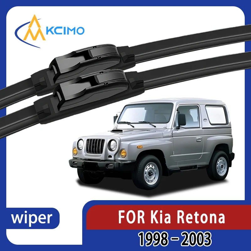 

2Pcs Front Windshield Wiper Set for Kia Retona 1998-2003, Engineered with Variable Tension for Improved Surface Conformity