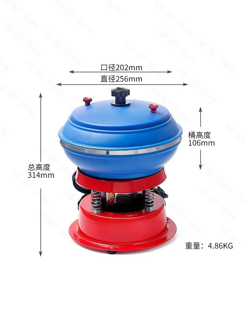 Small vibration polishing machine, desktop fully automatic grinding, jade, jadeite, amber and copal vibration grinding cylinder