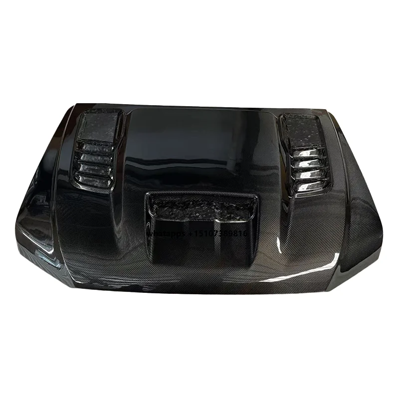

New Car Hood Cover Carbon Fiber Hood for Ranger T-Rex Style-Universal Fitment Black Runman Brand