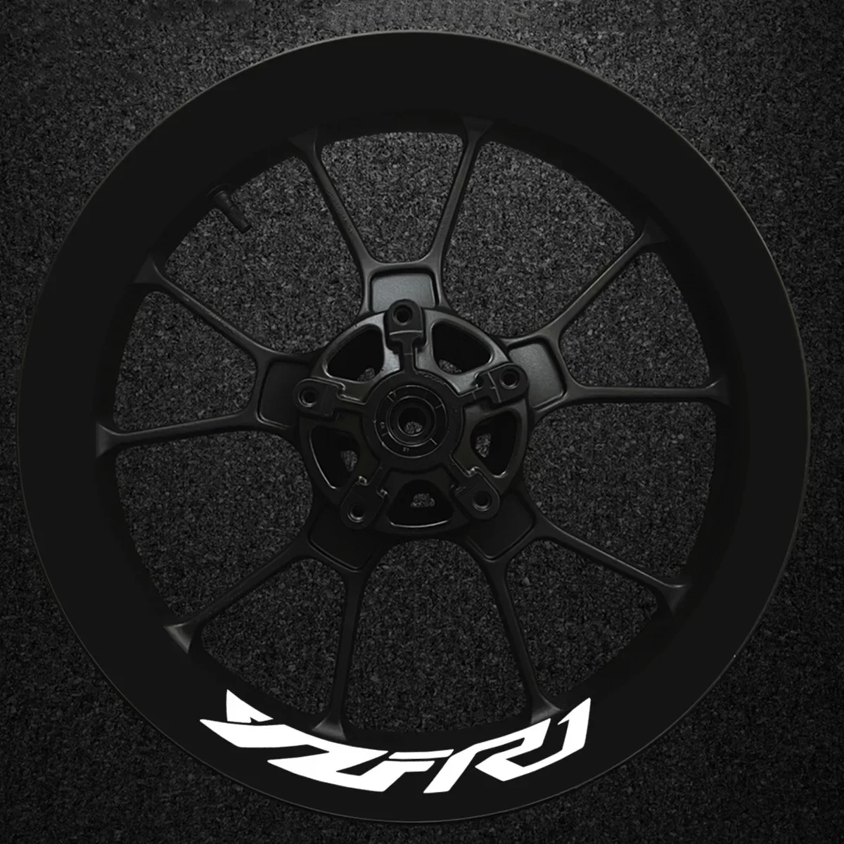 For YAMAHA Motorcycle YZFR1 YZF R1 YZF-R1 Logo Emblem Reflection Stickers Motor Cycle Wheel Inner Strip Decals Accessories