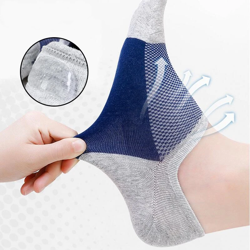 2023 summer pure cotton socks Breathable, non-slip, deodorant, sweat absorbent short socks for men and women invisible socks