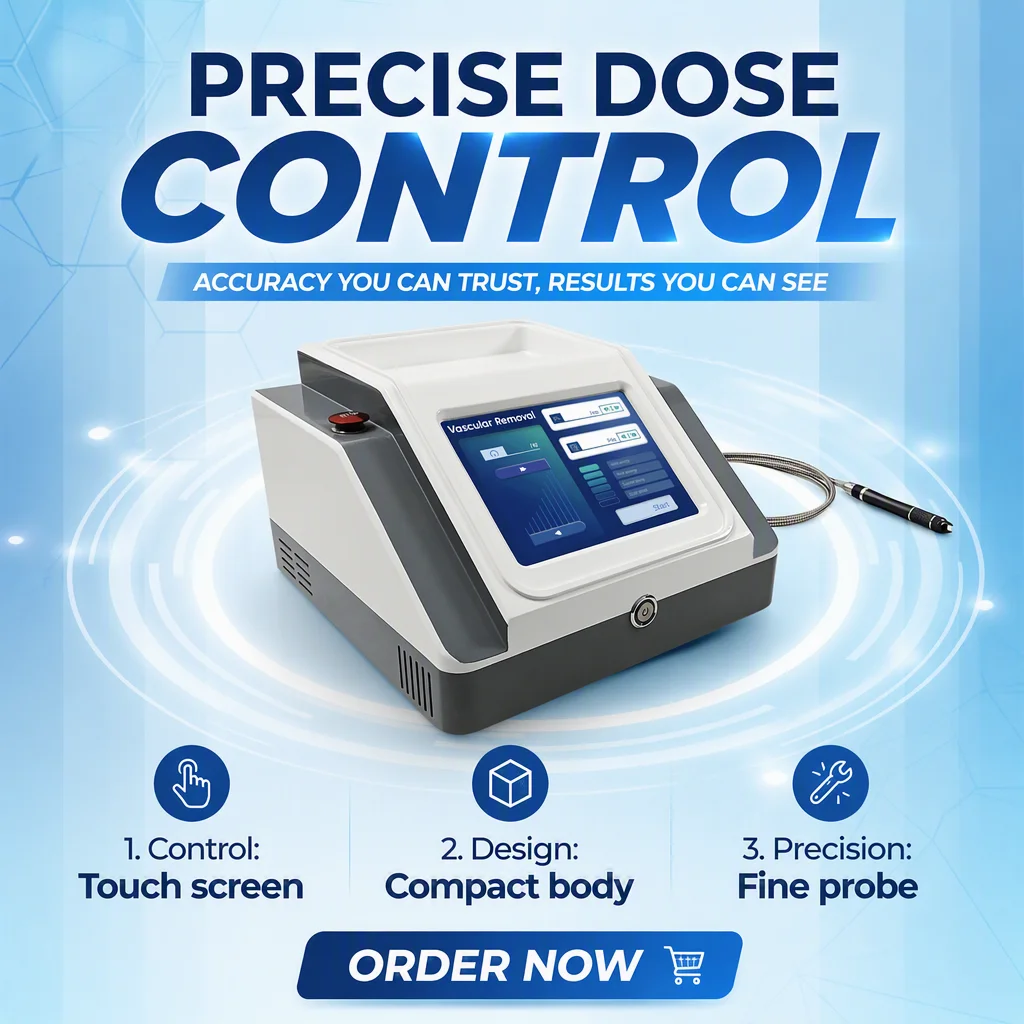 980nm Laser Red Blood Vessels Treatment Device Blood Vessel Laser Removal Equipment Telangiectasia Beauty Instrument
