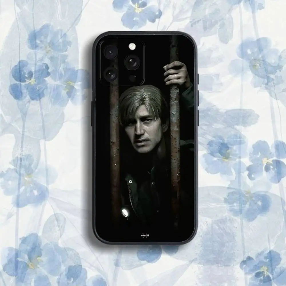 T-The S-Silents H-HillS 아이폰 17,16,15,14,13,12,Pro,Max,Plus,E,SE4,Air,Mini 블랙 소프트 박스 폰 케이스