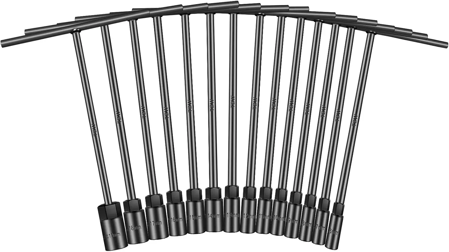 

Набор метрических торцевых ключей с Т-образной ручкой, 14 предметов, 6-19 мм, сталь CR-V для ремонта мотоциклов, автомобилей и велосипедов