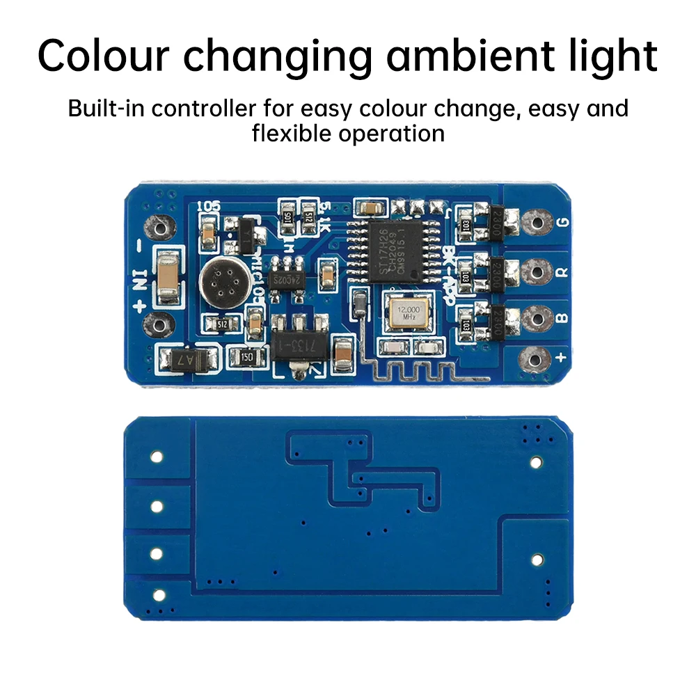 5V 12V 24V RGB Colorful Flashing LED Light Strip Module Controller Color Changing Atmosphere Light for Party Decorations