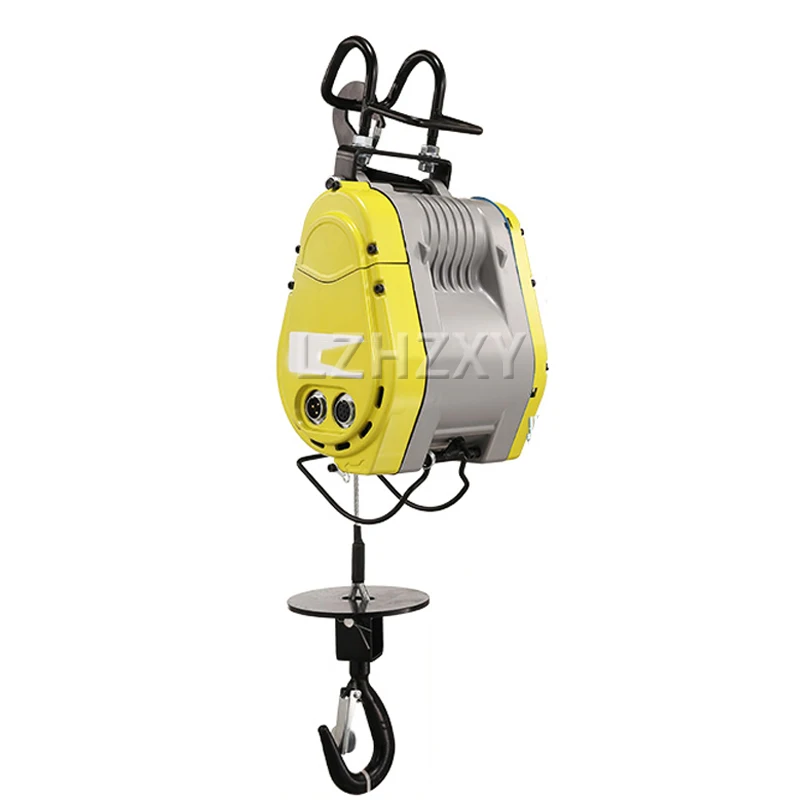 

100kg 300kg Hoist Portable Suspended Small Hoist Ultra High Efficiency Cable Winch Mini Electric Hoist Crane