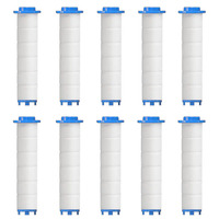 Hand Shower Filters, Set of 10 Replacement Filters for Hard Water, Remove Chlorine and Harmful Substances More Effectively
