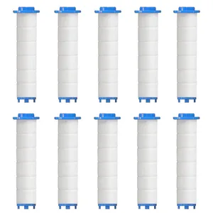Hand Shower Filters, Set of 10 Replacement Filters for Hard Water, Remove Chlorine and Harmful Substances More Effectively