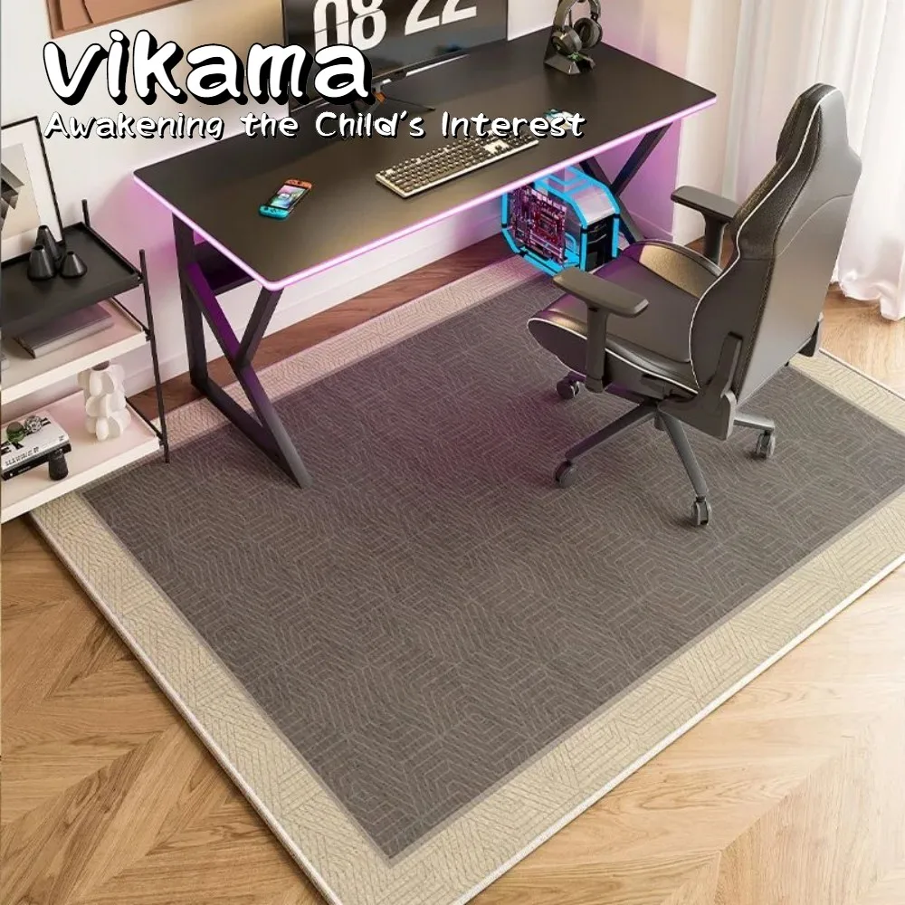 VIKAMA Schalldichte Stuhlmatte, rutschfeste Bodenteppichunterlage für Büro-Gaming-Stuhl unter dem Schreibtisch, Arbeitszimmer, Schlafzimmer, Heimdekoration