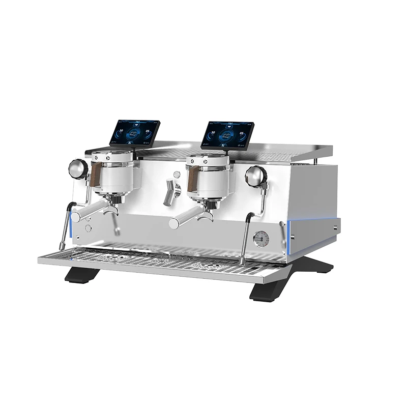 Single Or Two Group Wholesale Semi Automatic Espresso Coffee Machine With Commercial Coffee Grinder