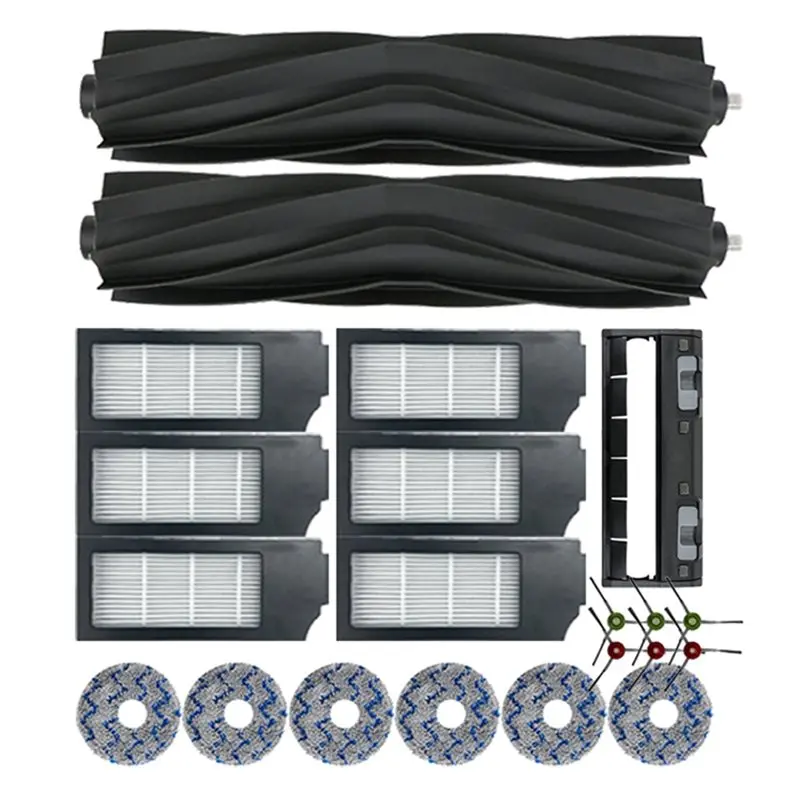 

Hot-For Ecovacs DEEBOT X1S X1S PRO Replacement T10 T20 Main Brush Cover Dust Bag Hepa Filter Mop Rag Vacuum Cleaner