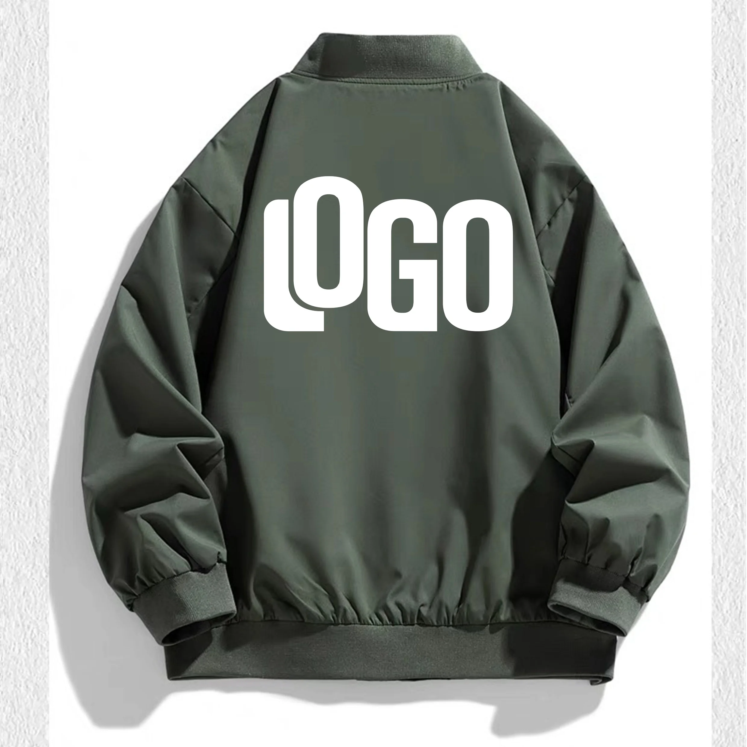 2026 Autumn New Men's Pilot Jacket Fashion Casual Light Solid Color Baseball Uniform Sportswear Jacket, DIY LOGO S-4XL 60 Scea56993269543fa835c6c0058e2b554j
