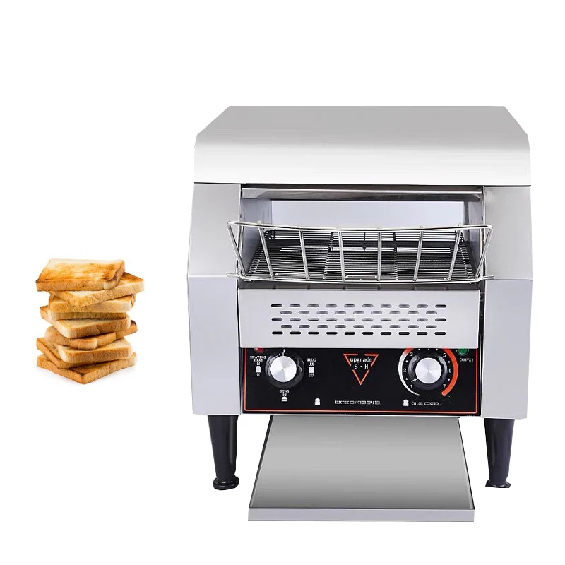 220V Professional Commercial Stainless Steel Toaster Manufacturer Bread Electric Conveyor Toasters