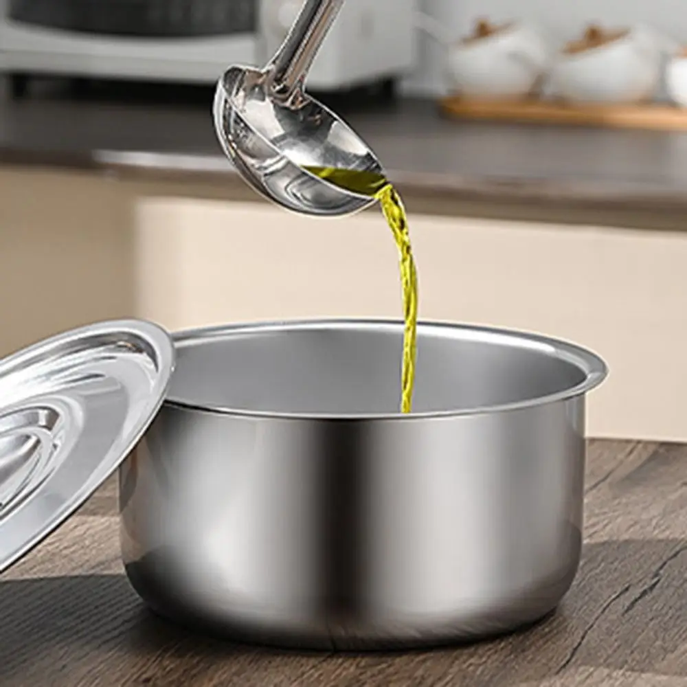 

5 шт. с крышкой, суповая кастрюля из нержавеющей стали, устойчивая к падению, небьющаяся набор кастрюль, нержавеющая круглая салатница, подготовка посуды