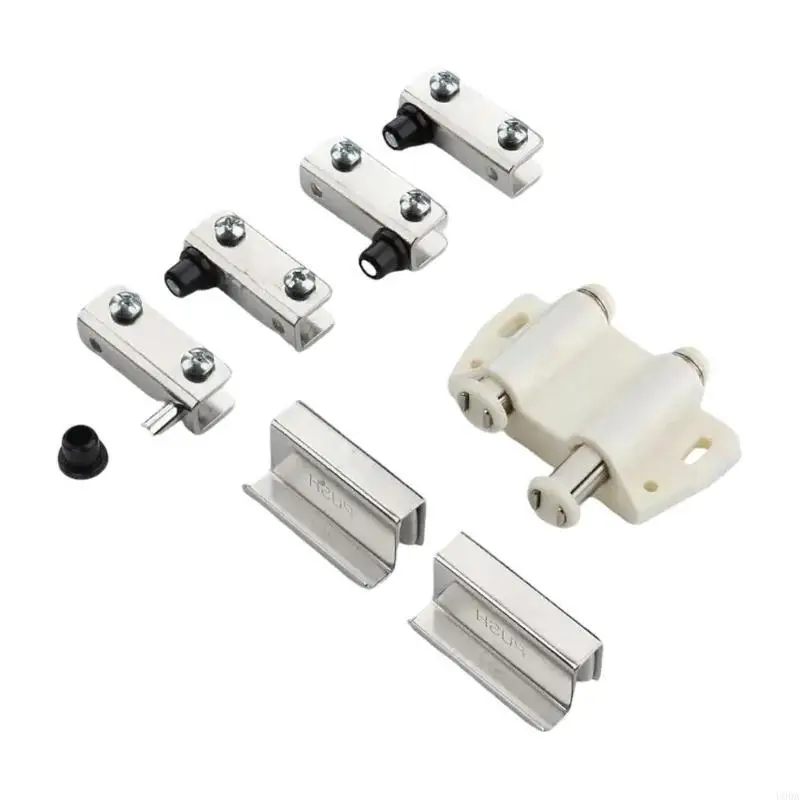 Double Head Catches Closures Glass Door Hinge Clamp Furniture Hardware