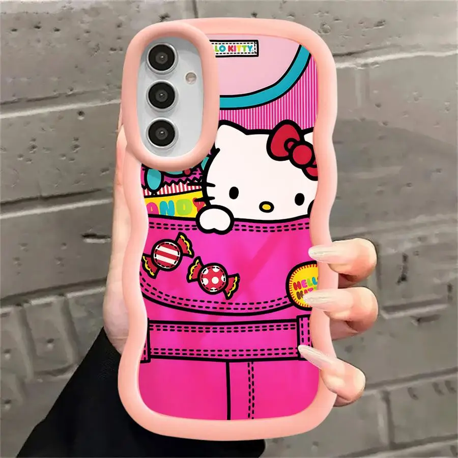 لطيف القط H-elloS KittyS لينة غطاء الهاتف حقيبة لهاتف سامسونج غالاكسي A21s A11 A26 A34 A36 A13 A14 A33 A35 A16 A12 A15 #3