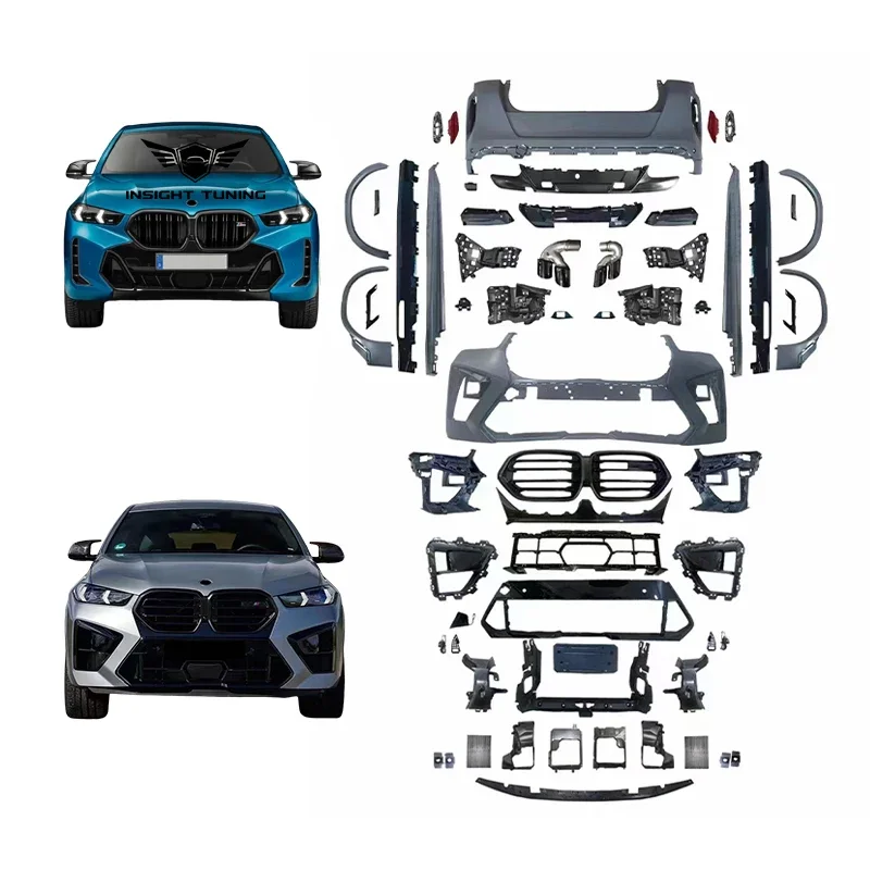 

High Quality Car Bumpers 2023 Bodykit For Bmw X6 G06 Lci Upgrade To X6M F96 Lci 2024 Body Kit