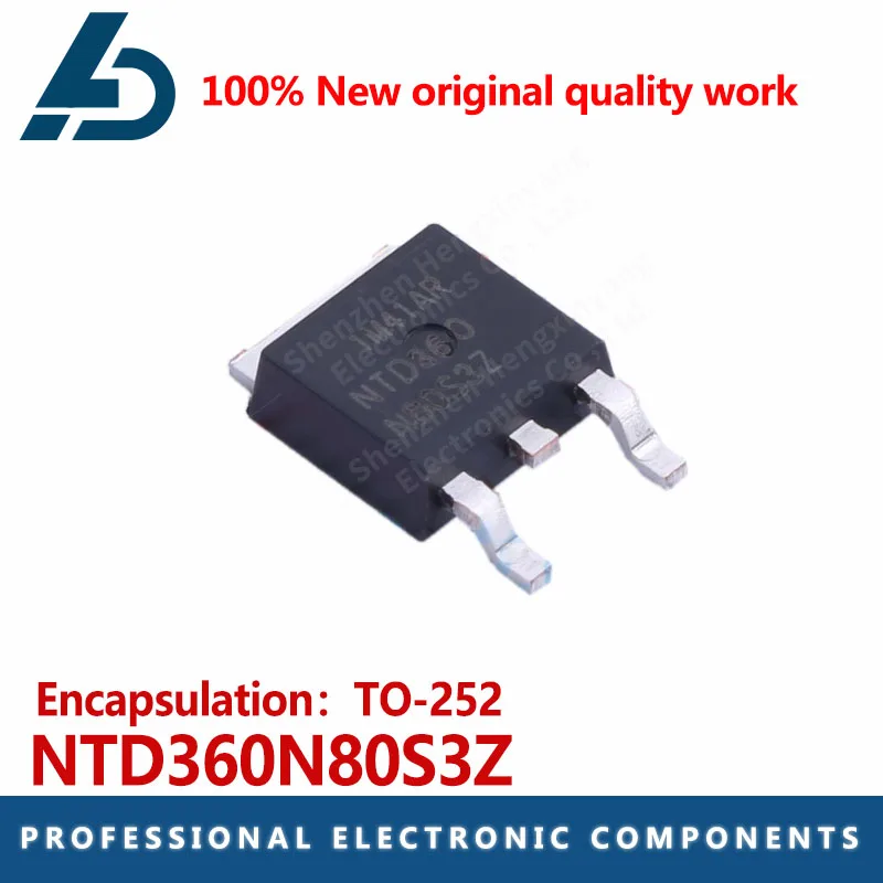 5PCS NTD360N80S3Z packaged TO-252N channel 800V 13A FET