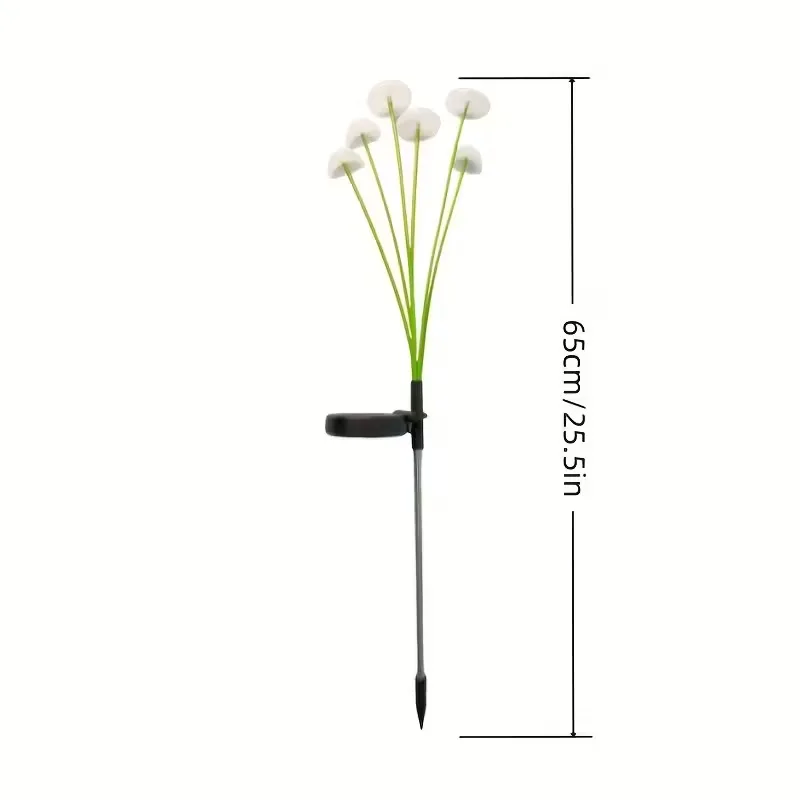 

Solar Garden Lamp Dual Mode LED Solar Mushroom Lights Waterproof Decor Yard Patio Pathway Jellyfish for Garden Ambiance