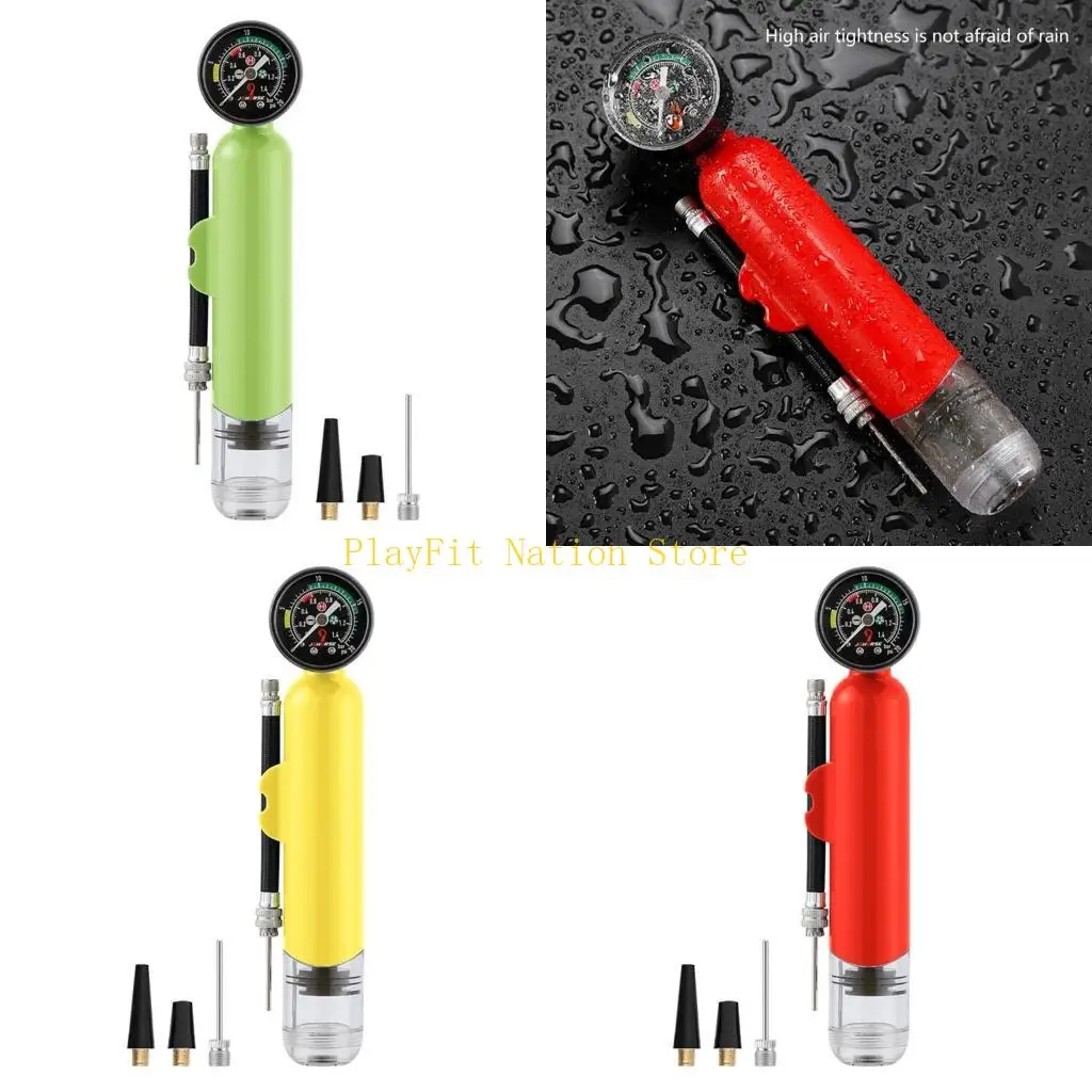 

242F 20PSI Portable Handheld Balls with Pressure Gauge Manual Tire Enduring